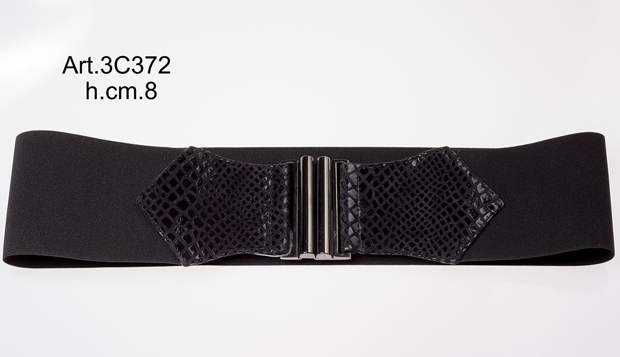 Cintura in Pelle ed Elastico Art.3C372-image