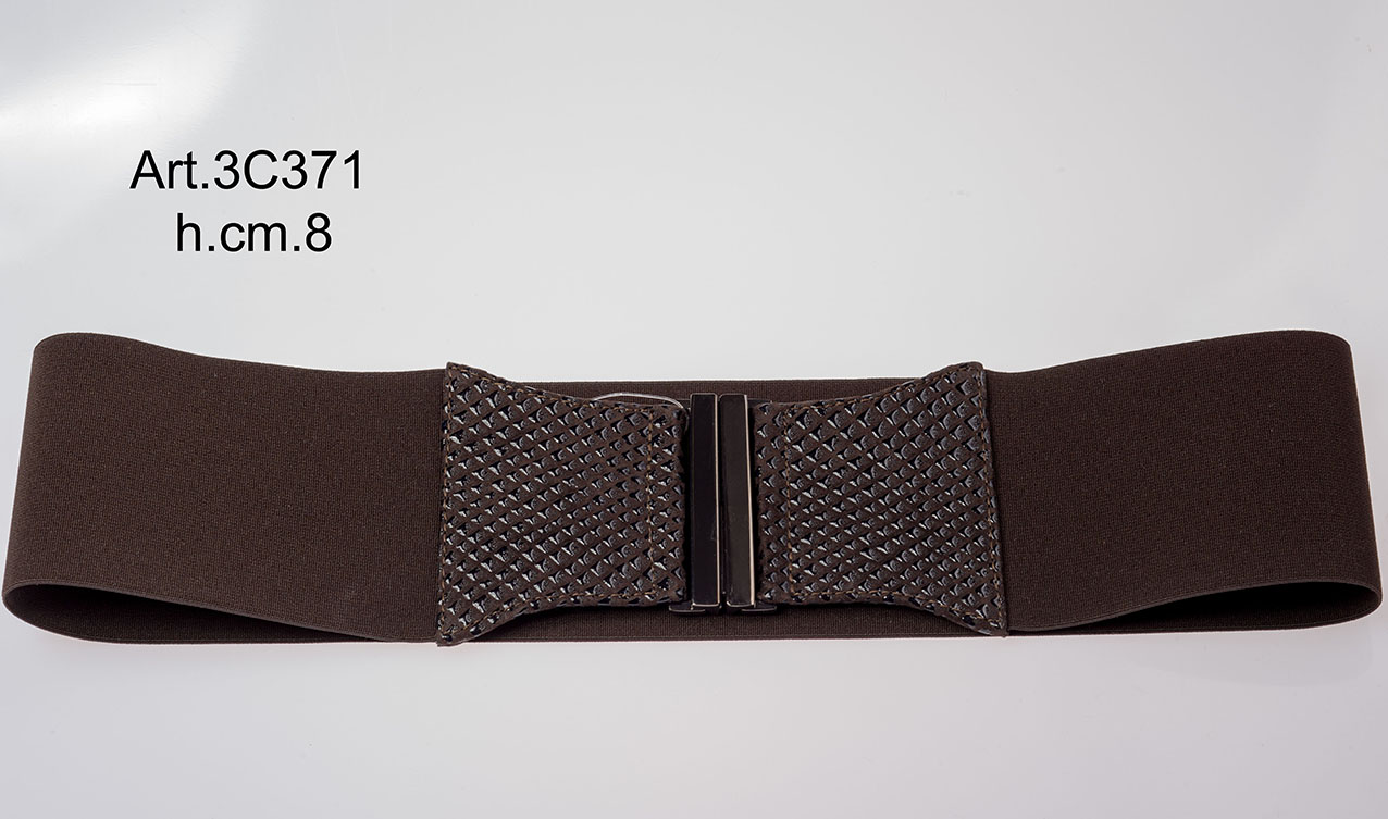 Cintura in Pelle ed Elastico Art.3C371-image
